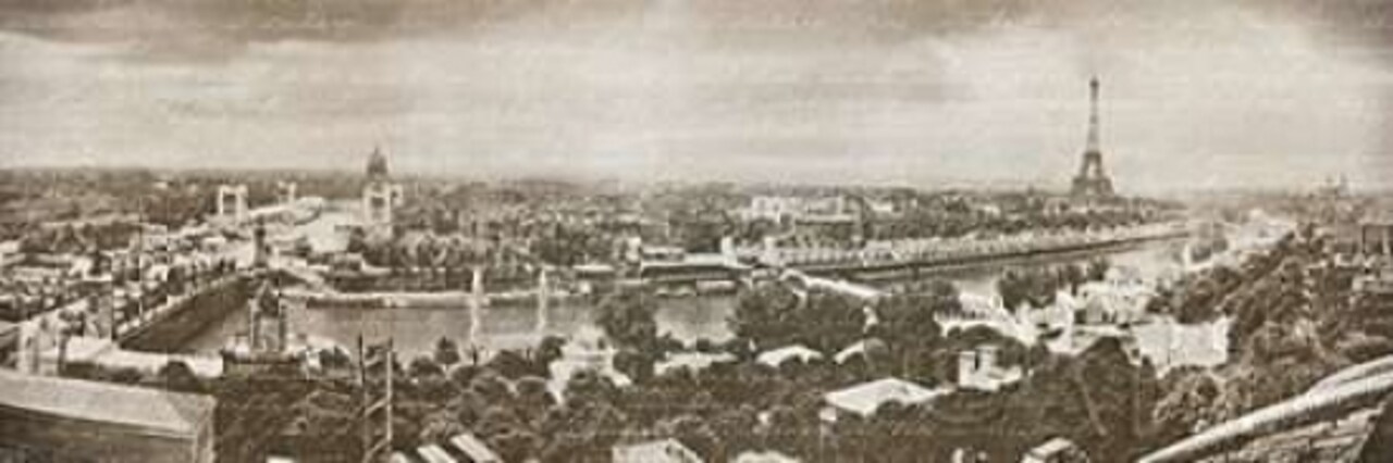 Paris Panorama Poster Print by Wild Apple Portfolio - Item # VARPDX13999